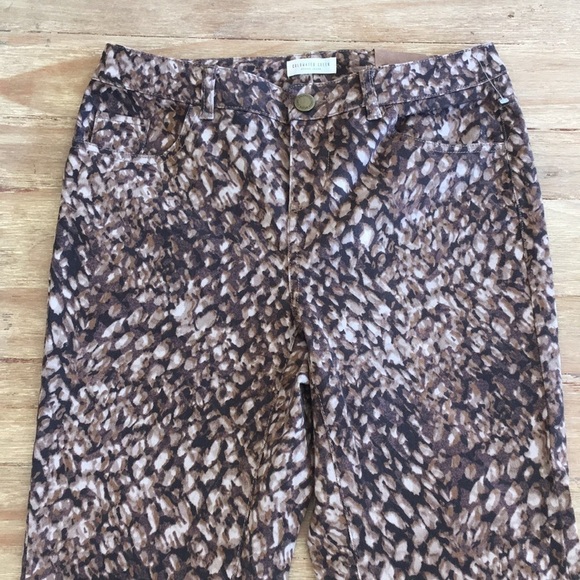 COLDWATER CREEK Natural Fit Slim Brown ANIMAL Jean - Picture 1 of 3